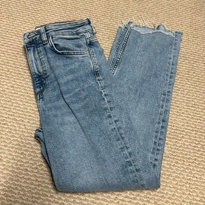 Zara raw hem denim size 2